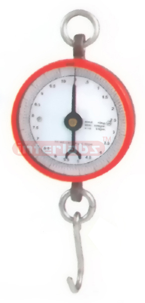 BALANCES, SPRING, ROUND Economical. All metal body, with sheet metal dial and pointer